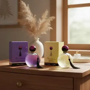 Lavender & Floral Musk Perfume Bundle, 2 x 50ml Women's Eau de Toilette with Long-Lasting Fragrance, Scent Blend, Fragrance Notes Lavender, Alcohol-Free, Suitable for Daily Wear and Gifts, Fragrance Discovery Set