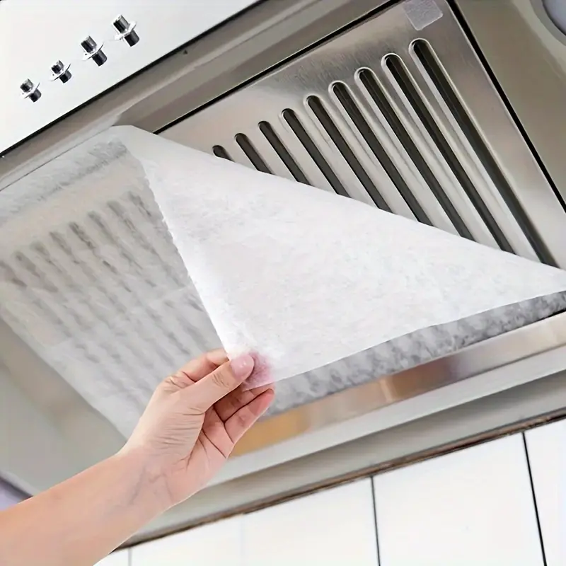 24 sheets Premium Range Hood Filter Membrane, Replacement Parts, Effective Odor Eliminator and Kitchen Cleaner, Reusable, Durable, Easy Installation