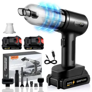BRPOM Car Vacuum Portable Cordless, 25000PA High Power Suction & Blower, Wireless Handheld Vacuum Cleaner for Car, Home, Office, Pet