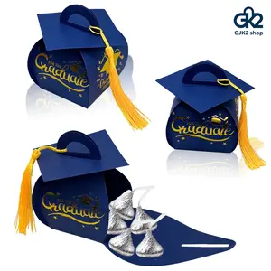 30 Pcs Class of 2026 Graduation Cap Gift Boxes, Tassel Decor Candy Boxes, Graduation Party Favors & Table Centerpieces for Grad Party Supplies