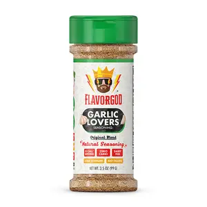 FlavorGod Garlic Lover's Seasoning with Freshly Ground Garlic, Onion, Basil, Thyme and Parsley - Spice