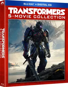 Transformers: 5-Movie Collection  [BLU-RAY MOVIE] Boxed Set, Dolby, Digital Theater System, Dubbed, Subtitled, Widescreen, Ac-3/Dolby Digital