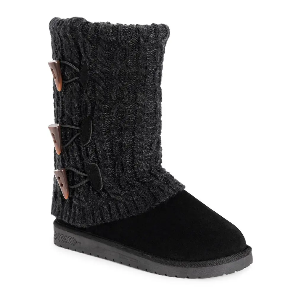 MUK LUKS Women's Cheryl Cuff Winter Boots - Jet