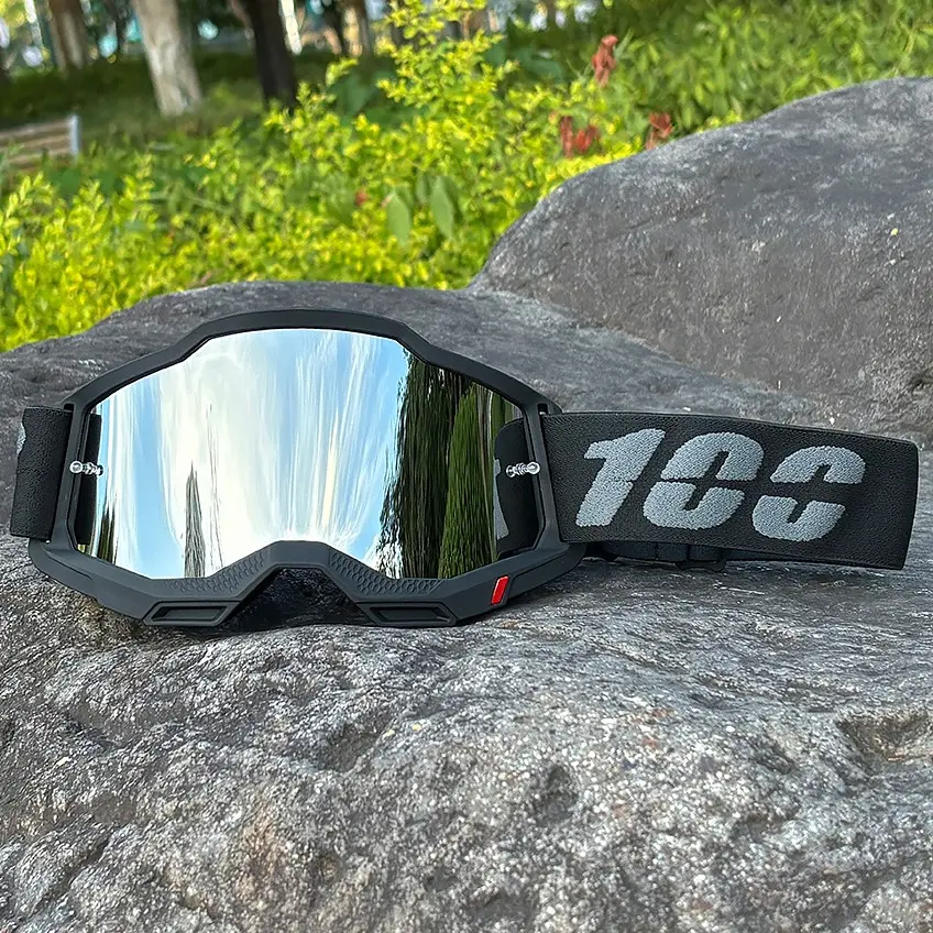 100 Motorcycle Glasses for Men, Motocross Goggles, Off Road Goggles, Protective Gear, Helmet Mx Moto, Dirt Bike Atv Ski, Outdoor Sports Glass, Outdoor Riding Goggles, Scooter Googles, Cycling Mask, Motobike Riders Gear