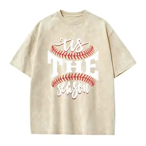 Sports Game Day Tshirt - Faux Glitter Tis The Season Baseball Shirt - Sports Team Mom Family Tee & Sweatshirt Shortsleeve Top, Casual Outfits Women