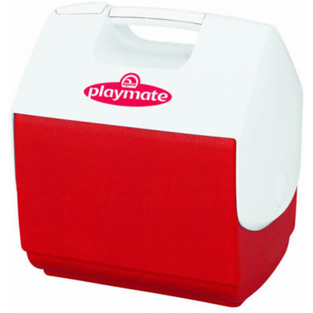 IGLOO Playmate Pal Cooler, Hard-Sided Lunch Box Bag with 1 Hand Open Tent Lid, 7-Qt 9-Can Capacity, Red, Tent Shaped Lid, Packing Lunch For My Kid, One-Hand Open