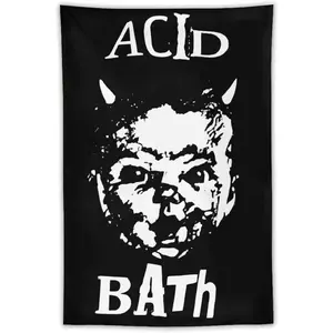 Vintage horror demon face printed tapestry, soft and easy to hang, perfect decorative item for bedroom, living room or party decoration 40*60