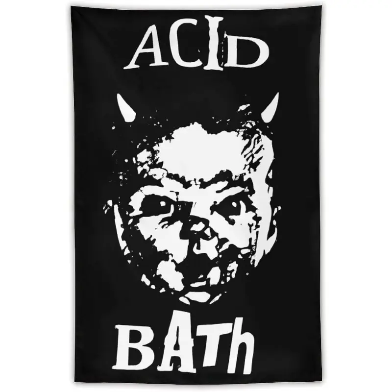 Vintage Horror Demon Face Printed Cotton Tapestry - Home Decor Supplies, Eco-Friendly Durable Soft Hanging Wall Decor, Multi-Size Option 40x60in, Easy to Hang, Birthday Gift for Bedroom, Decoration Items, Retro Classic