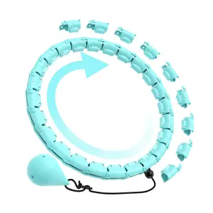 Adjustable Fitness Ring, Detachable Hula Hoop with Soft Pad, Waist Slimming Exercise Equipment for Home Gym Workout,At Home Gym Equipment