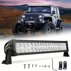 22 Inch 60W Led Light Bar, Flood Spot Combo Work Light Driving Lights Fog Lamp Offroad Lighting for SUV Ute ATV Truck