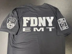 FDNY EMT Reflective T-Shirt – High-Visibility Unisex Cotton Tee