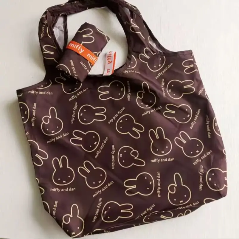 Kawaii MIffyy Bunny Large Capacity Foldable Portable Reusable Bag | Hand Bill Shoulder Storage Shopping Bag | Christmas Gift