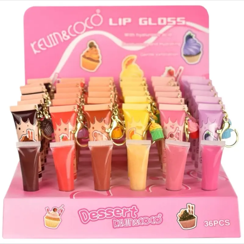 Kevin and Coco Dessert Lip Gloss - Hydrating Lip Gloss with Cupcake Design for Soft Lips