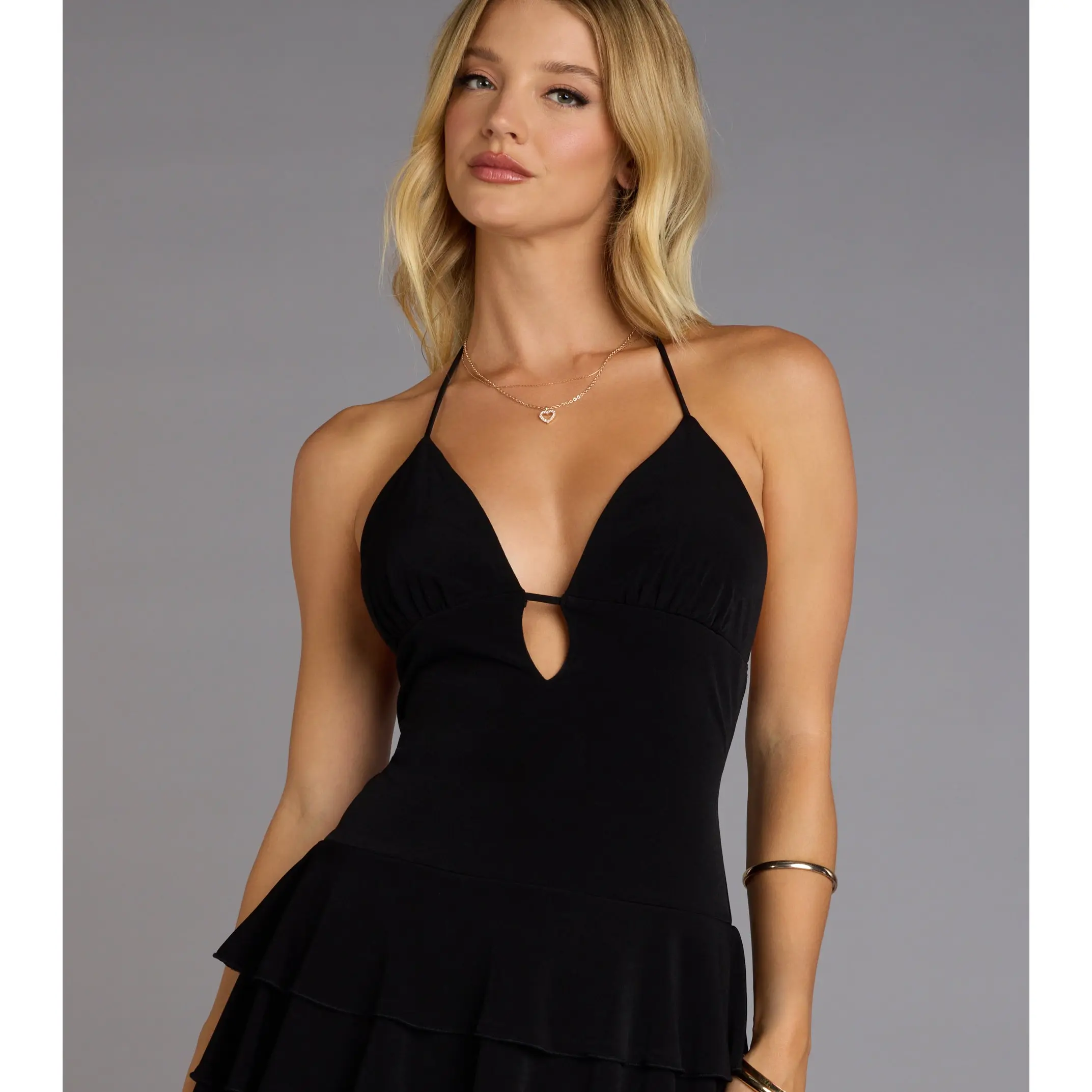 Flirty Energy Ruffle Skater Dress - TikTok Shop