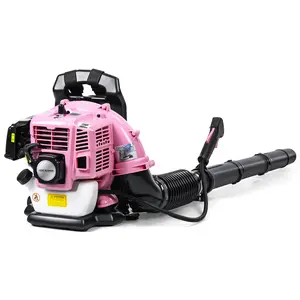 Leaf Blower, 52CC 2-Stroke Backpack Gas Leaf Blower, Gas Blower, Up to 550 CFM, Powerful Clearing, for Lawn Care Yard Dust Debris (Pink)