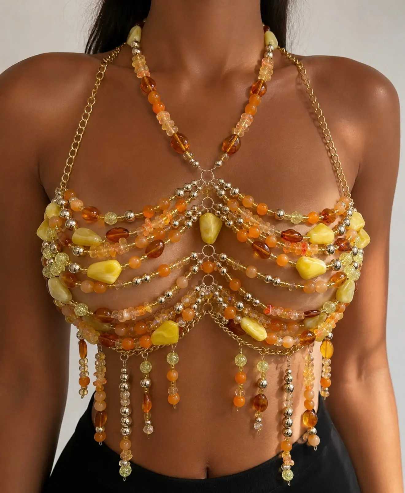 Festive Beaded Top
