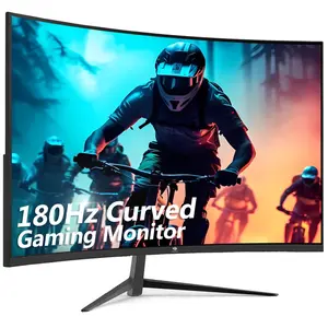 Z-EDGE 24-Inch FHD Curved Gaming Monitor, 180Hz Refresh Rate, 1ms Response, FreeSync HDMI & DP