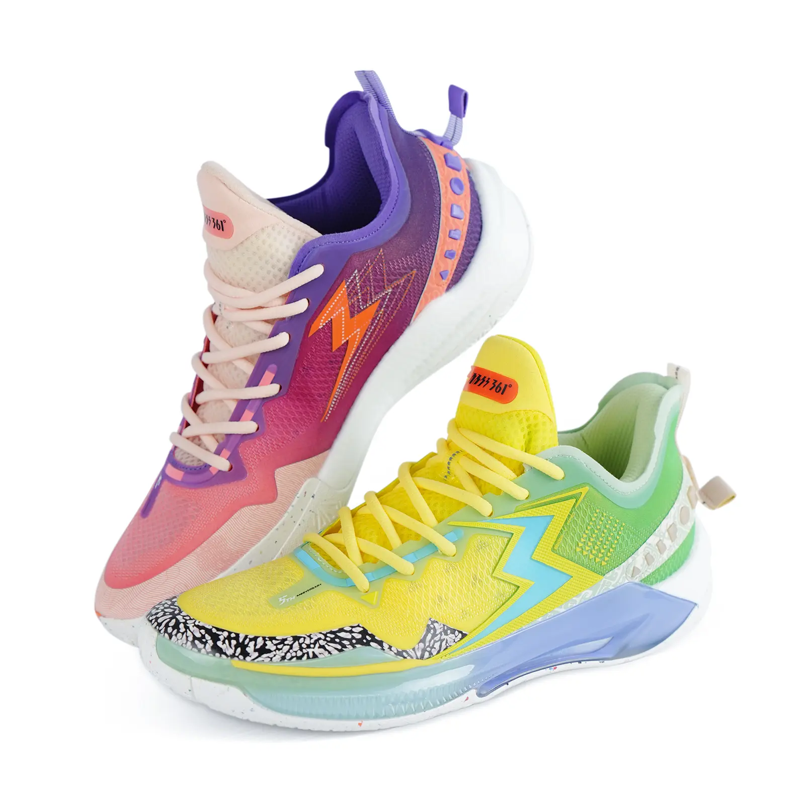 361° BIG3 5.0 Quick PRO Basketball Shoes for Men Lightweight Sneakers with Cushioning and Anti-Slip Features for Court Street