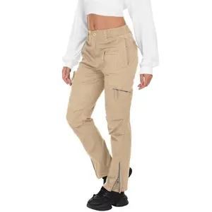 TRGPSG Cargo Pants Women, Parachute Pants for Women Casual Pants Y2K Pants Grunge Clothes with Multi Pockets