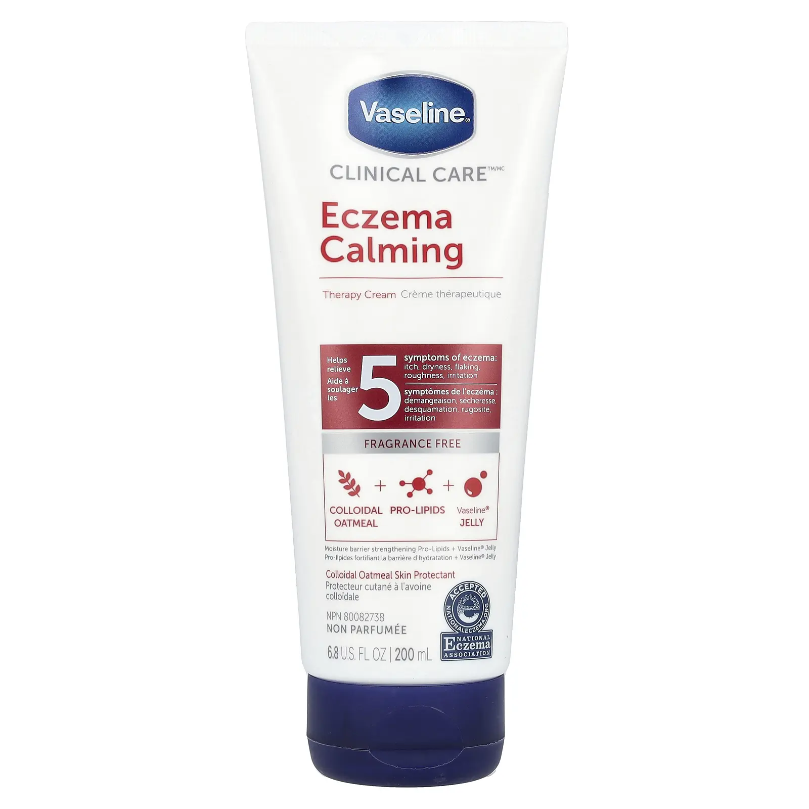 Vaseline Clinical Care™, Eczema Calming Therapy Cream, Fragrance Free, 6.8 fl oz (200 ml) | HSA/FSA Eligible