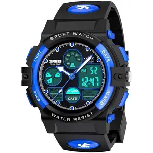 Digital  Watch, Boys Girls   Outdoor Watches  Casual  Analog Quartz Wrist Watches with  Stopwatch
