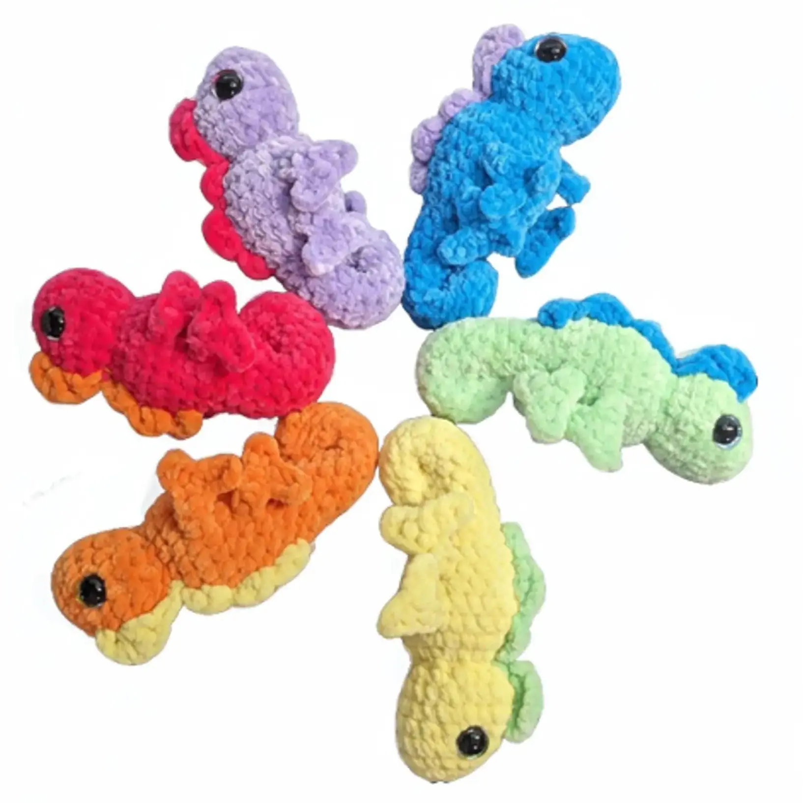 Handmade Chameleon Plushie - Crochet Chameleon - Mini Stuffed Animal