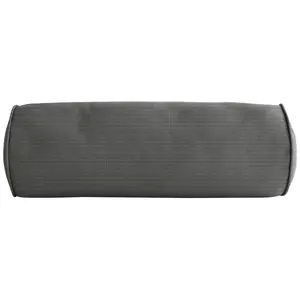 Sorra Home Outdura Steel Bolster Pillow 24 in x8 in x 8 in