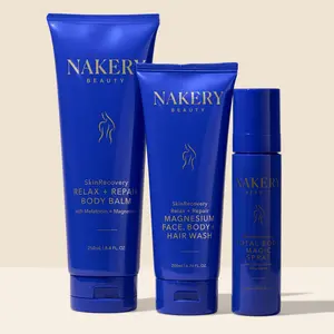 Nakery SkinRecovery Deep Relaxation & Tension Relief Bundle - Reset, Release, Rest Ritual for Muscle Tension, Skin Stress, and Sleep Aid