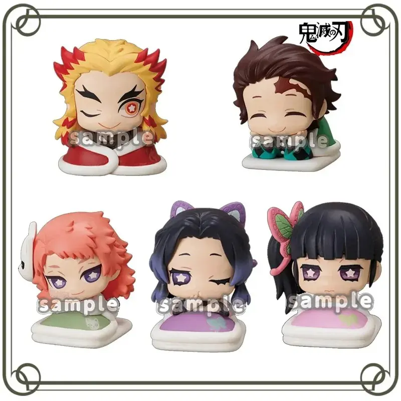 Demon Slayer Kamado Tanjirou Sleep Doll Gashapon Anime Action Figures Model Kids Toy