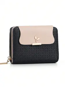 New Ladies Short Wallet Ins Female Tide Japanese Style - High-End Coin Purse, Simple Mini Wallet with Multiple Card Slots, Foldable Student Design