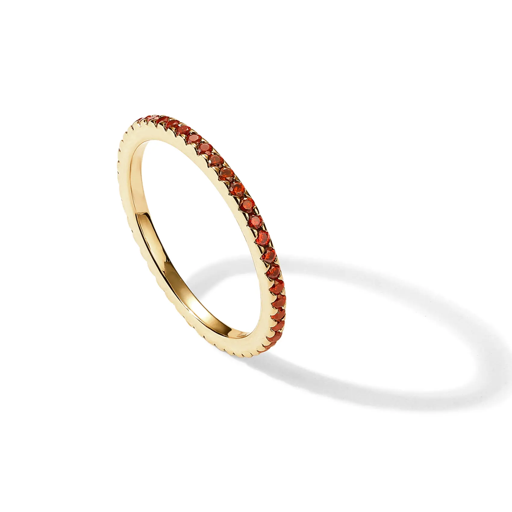 Garnet - Yellow Gold