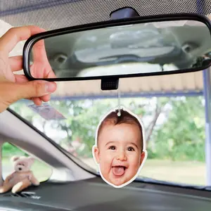 Custom Car Air Freshener, Car Scent, Anniversary Gift for Boyfriend, Car Air Freshener, Picture Freshener, Personalized Car Accessories