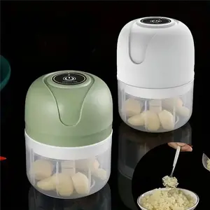 USB Rechargeable Electric Garlic Chopper, 100Ml Wireless Garlic Masher for Daily Seasoning, Household Kitchen Appliances for Home, Camping Does not apply