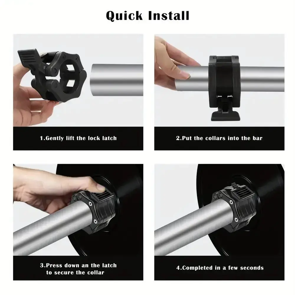 Barbell clip collar (1 pair), sports collar, gym dumbbell lock clip, fitness equipment accessoriesRAIMENTRY Barbell clip collar (1 pair), sports collar, gym dumbbell lock clip, fitness equipment accessoriesRAIMENTRY