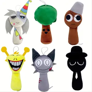 Sprunki Plush Toys,5 Adorable Character Choices, Cute Stuffed Animals for Kids, Boys & Girls, Cozy Home Decor Gift，Sprunki Soft and Funs Stuffed Toys Dolls for Fans and Friends Christmas Birthday