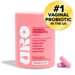 URO Women's Probiotics - 60 Count (Pack of 1) - Prebiotic and Probiotic Capsules for Healthy pH Balance and Odor