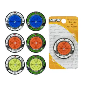 Golf Ball Marker, Golf Double Sided Level Marker with Precision Reading Green Reader. Golf Gifts for Him.