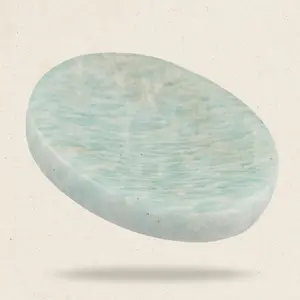 Amazonite Worry Stone for Anxiety Relief, Healing Crystals & Natural Energy Healing Thumb Stone, Perfect Meditation & Spiritual Gift
