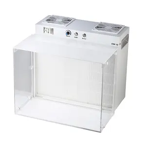 Laminar Flow Hood with HEPA H12 Filter,FFU,17.3" x 14.8" x 14.8" Laminar Flow Hood Mycology (Filter Included),Laminar Fan Air Flow Hood for Laboratories/Clean Rooms/Mushroom Room