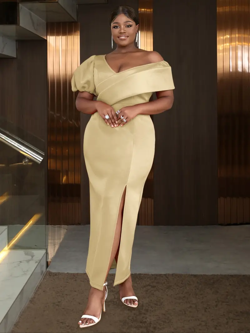plus size off the shoulder dress - TikTok Shop