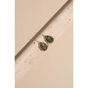 Timeless Nature's Beauty Labradorite Teardrop Earrings