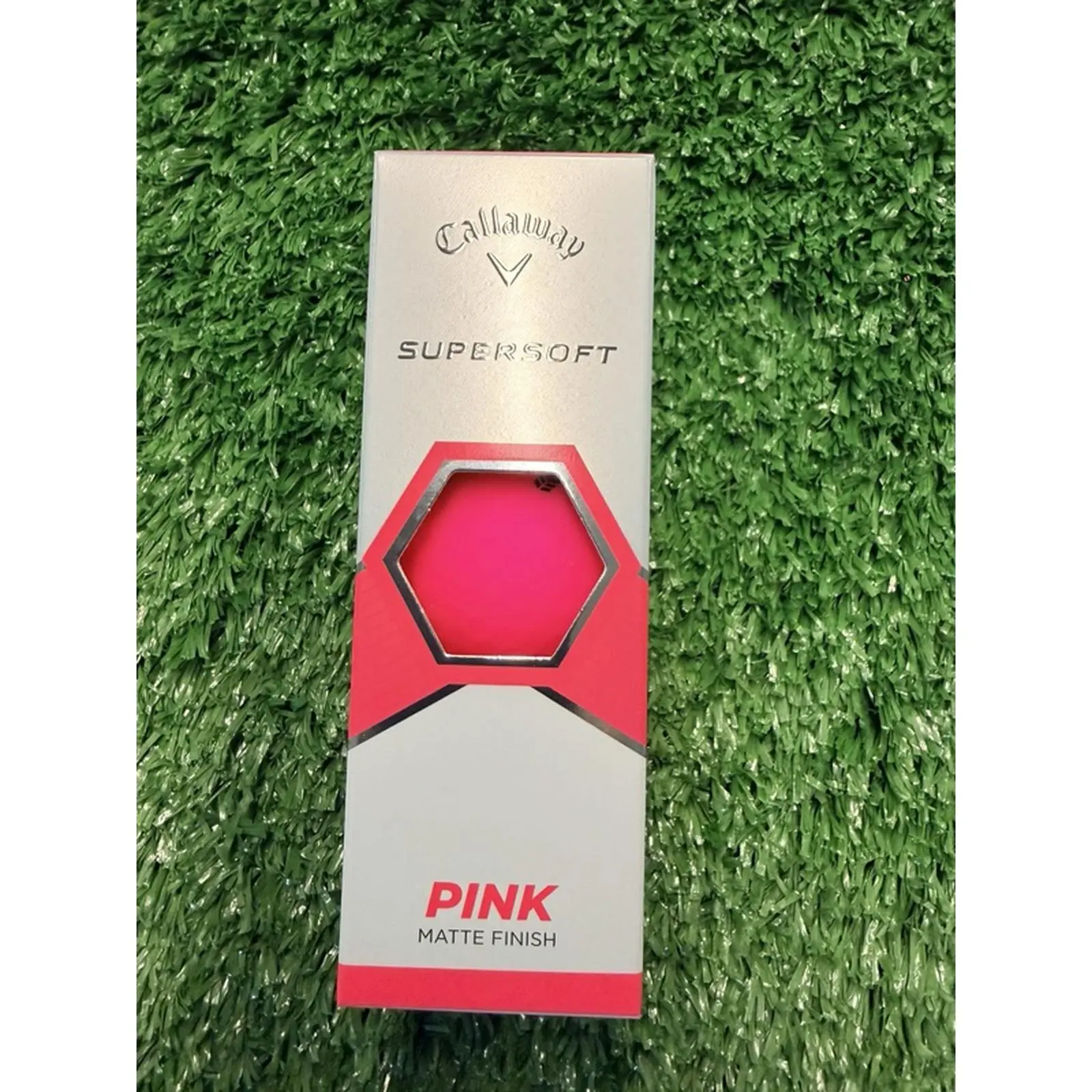 Callaway SUPERSOFT Matte Pink Golf Balls- 3 Balls, Matte Finish, Pink Color, Golf Equipment