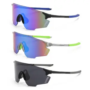 3 Pairs of Polarized Sports Sunglasses – UV400 Protective Cycling Glasses, Anti-Glare Lightweight Rimless Eyewear Ideal for Hiking, Fishing, Cycling, Driving, Unisex for Men & Women