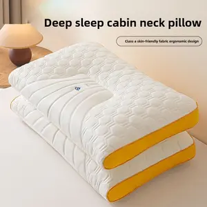 Natural Rubber Latex Pillow for Adults, Adjustable Ergonomic Support, Dorm Student Cushion, High-Quality Removable Cover, Comfortable Sleep