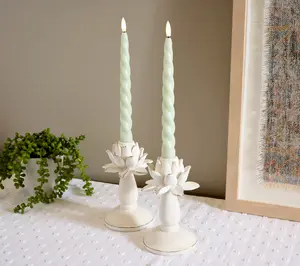 Set of 2 Artichoke Taper Holders by Valerie