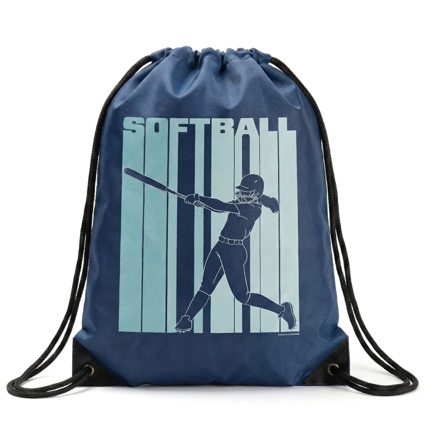 Softball Drawstring Backpack - Durable Sport Drawstring Bags for Athletes, Easy to Carry with All-Day Convenience, Durability, Everyday Wear, Lightweight, Practices, Synthetics, Tournaments