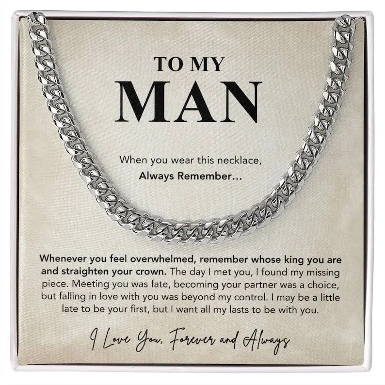 Artificial Gemstone Cuban Link Stainless Steel-Yellow Gold Male Necklace - 1-Year Warranty Sentimental Casual Gift for Boyfriend, Valentine's Day/Birthday Present, Anniversary, Adjustable Chain, 5Mm, 1.005 Oz, 12 Months, 28.5 Grams