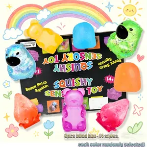 8pcs/set - Novelty and versatile blind boxes, cute and exquisite slow rebound toys, maltose soft touch, soothing anxiety, creativity, stress relieving toys, perfect holiday party gifts