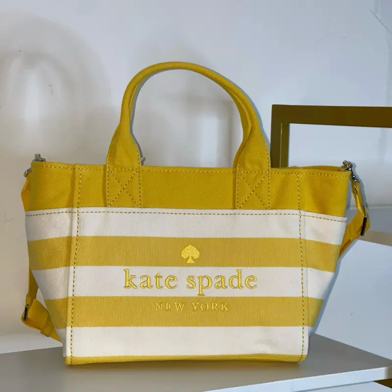 Kate Spade Yellow Striped Handbag