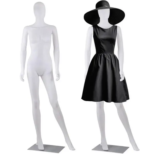 Zeny Fashion Lady Dress Form - 70" Adjustable, Detachable, Lightweight White Mannequin for Building Toy Displays, Fits Women's Clothes & Clothes Organization